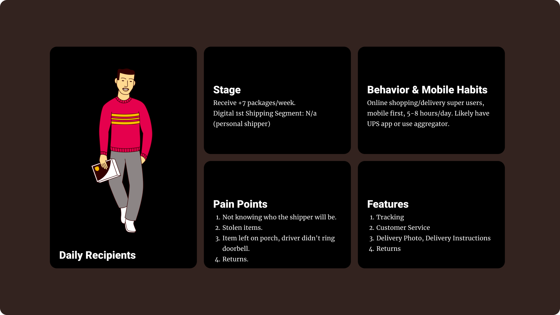 Daily Recipient User Persona